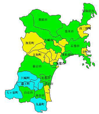宮城県地図