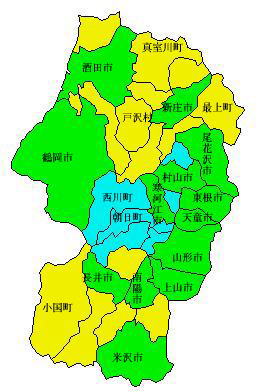 山形県地図